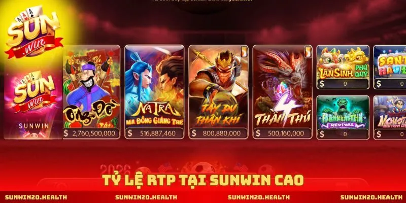 Tỷ lệ RTP tại SUNWIN cao