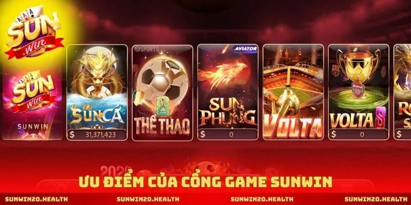 Ưu điểm của cổng game SUNWIN